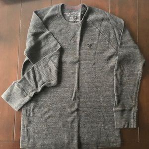 American Eagle Mens long sleeve thermal Size Large - charcoal grey